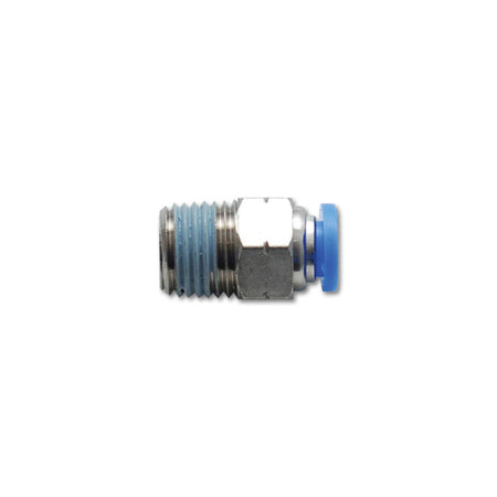 Vibrant Adapter Fitting Straight 1/8" NPT Male to 1/4" Female Pushlock Stainless/Plastic - Each