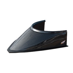 Fivestar MD3 Hood Scoop 5in Tall Curved - Carbon Fiber Look