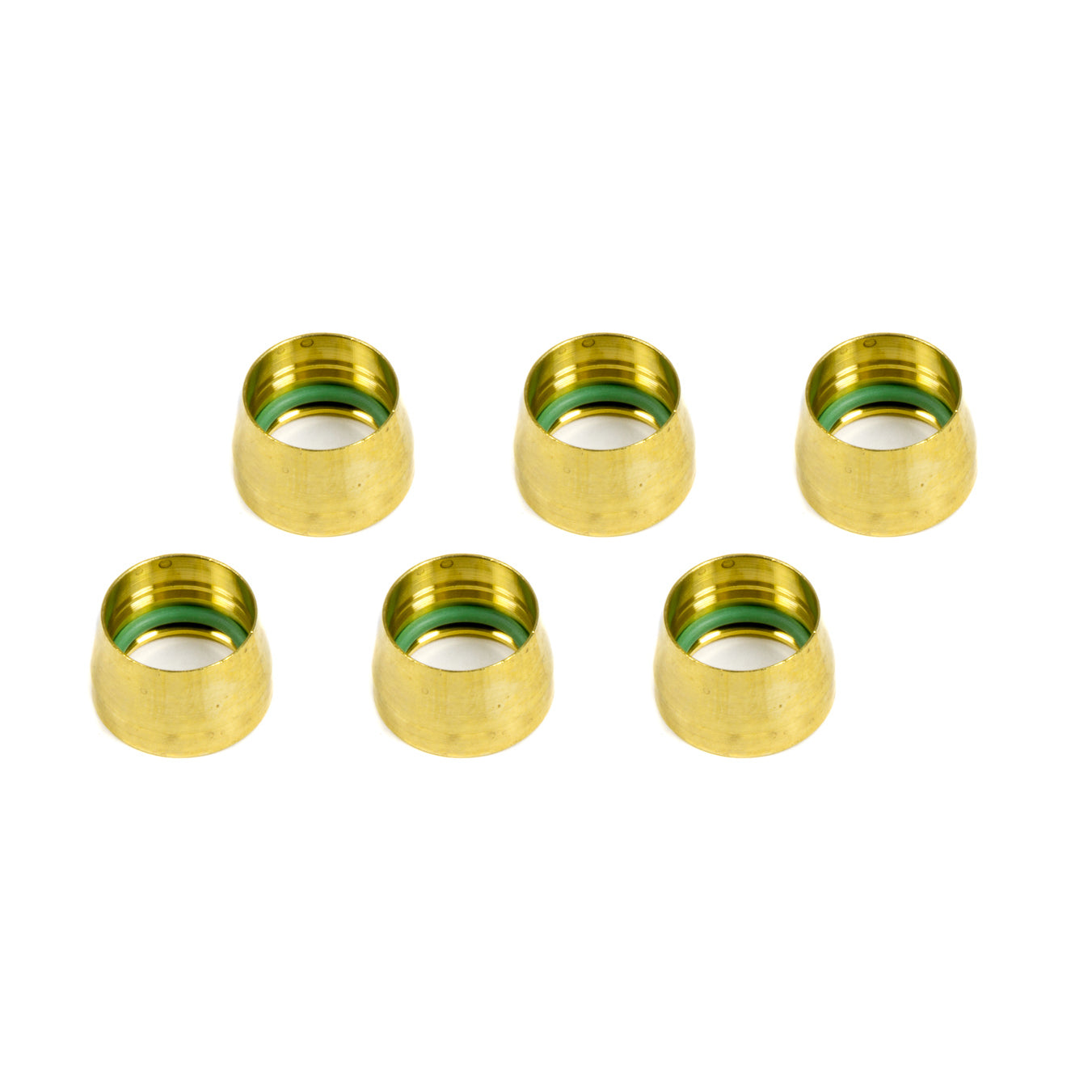 Aeroquip -10 Replacement Air Conditioning Fitting Brass Sleeves (6 Pack)