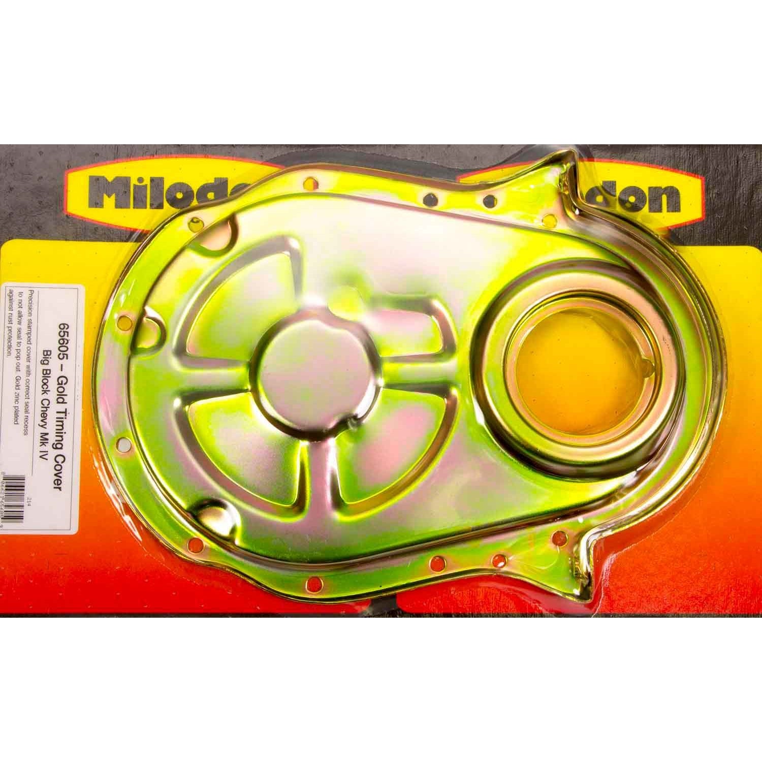Milodon BB Chevy Timing Cover - Gold