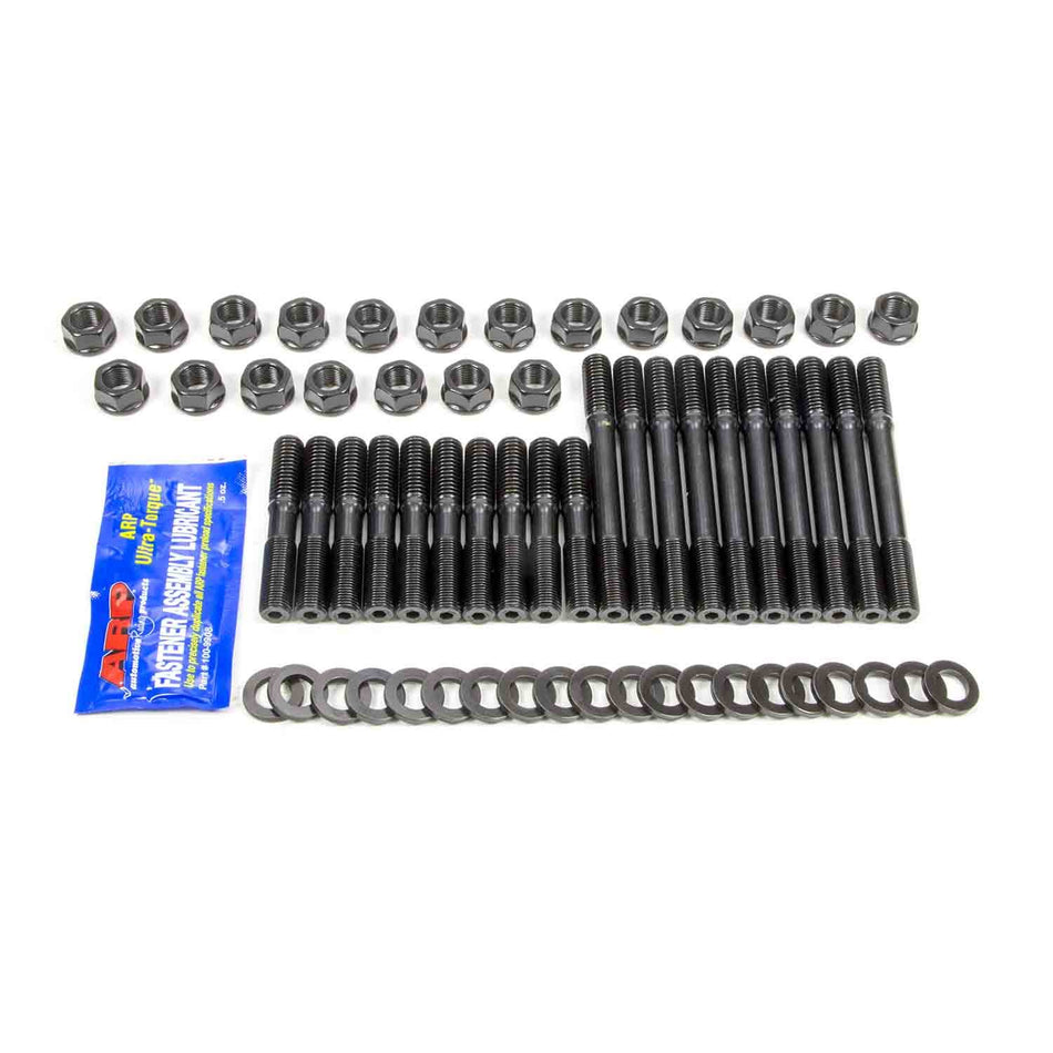 ARP Cylinder Head Stud Kit - Hex Nuts - Chromoly - Black Oxide - Undercut - Small Block Ford 254-4503