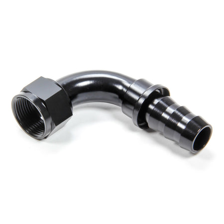 Triple X Race Co. Hose End Fitting 90 Degree 16 AN Hose to 16 AN Female Aluminum - Black Anodize