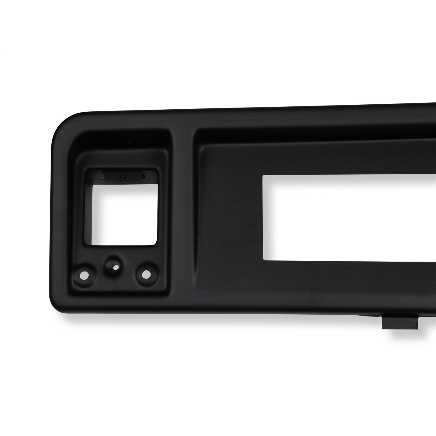 Holley EFI 6.86 in Dash Bezel - Black - With Vents - Ford Fullsize Truck 1973-79