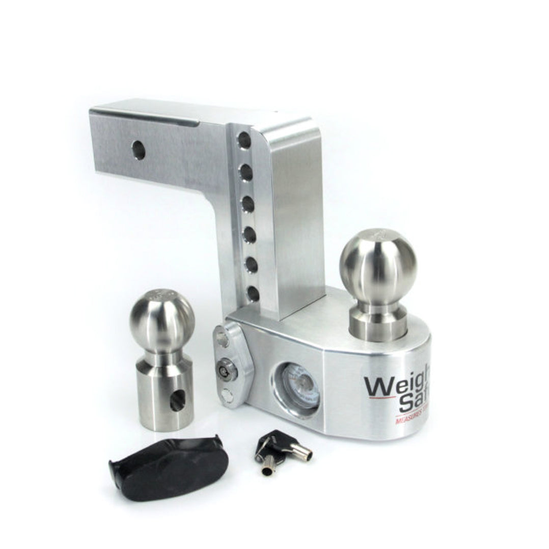 Weigh Safe Ball Mount Hitch - 2-1/2 in Shaft - 2 / 2-5/16 in Hitch - 6 in Drop - 8000 / 18500 lb Capacity