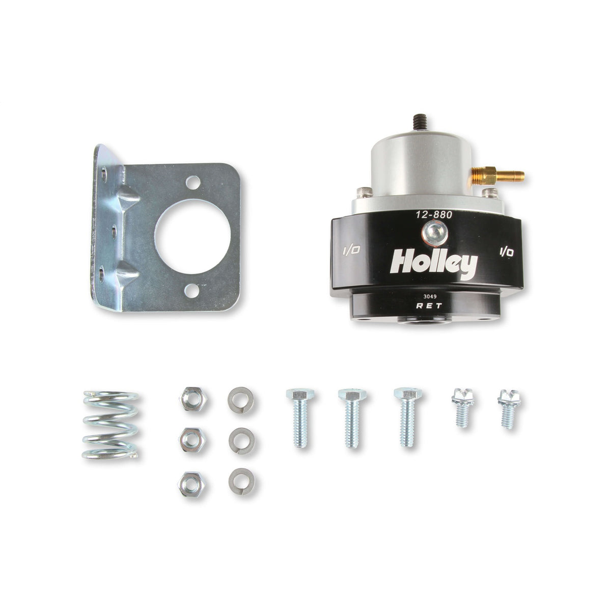 Holley Adjustable Billet By-Pass Regulator-6AN - Black