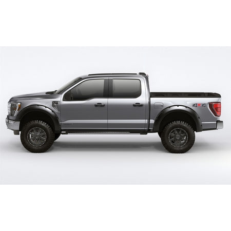 Bushwacker Forge Fender Flare - Pocket Style - Front/Rear - 2-1/2 in Wide - Black Textured - Ford F-150 Truck 2015-17