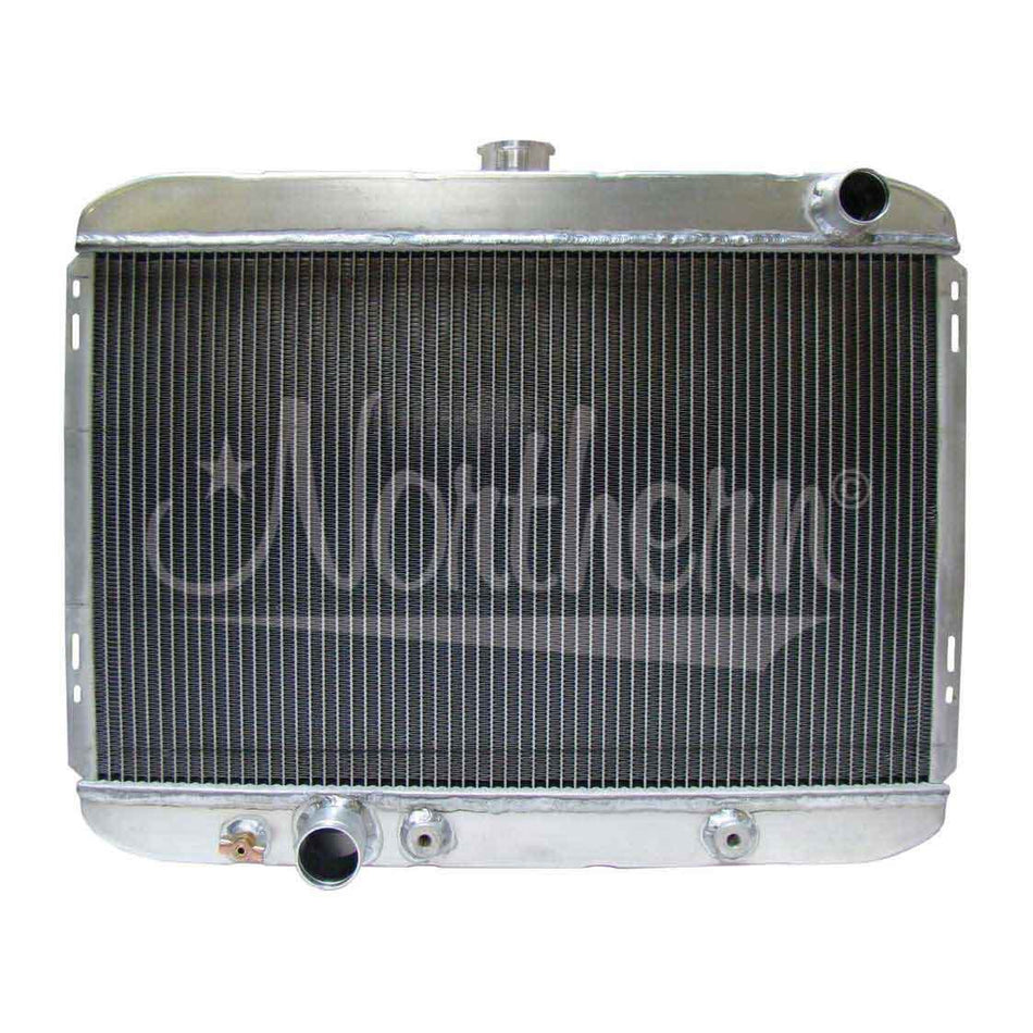 Northern 19-7/8" W x 25-1/2" H x 3-1/8" D Radiator Pass Inlet/Driver Outlet Aluminum Natural - Auto-Trans