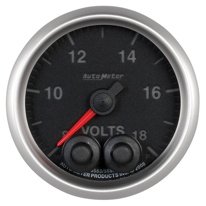 Auto Meter Elite Series Voltmeter Gauge - 2-1/16"