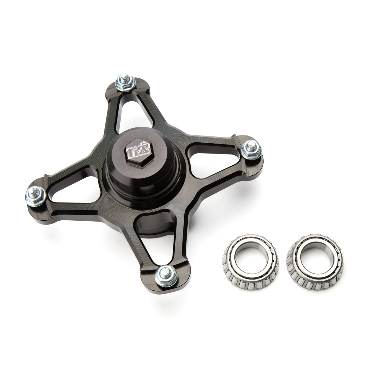 Ti22 Front Direct Mount Hub - Passenger Side - REM Bearings - Black