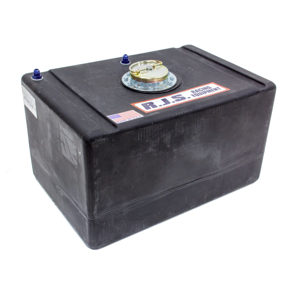 RJS Racing Equipment Economy Fuel Cell 22 gal 25-1/2 x 17-1/2 x 14-3/4" Tall 8AN Male Outlet - 6AN Male Vent