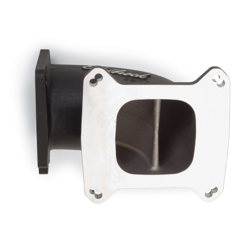 Edelbrock Throttle Body Intake Elbow - Black Powder Coated