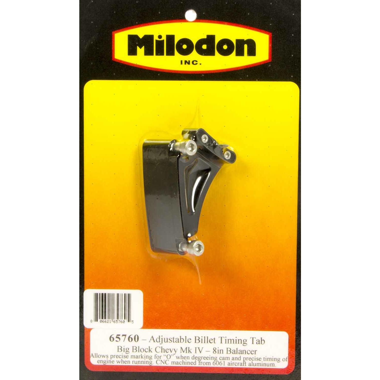 Milodon BB Chevy Timing Pointer - 8" Balancer
