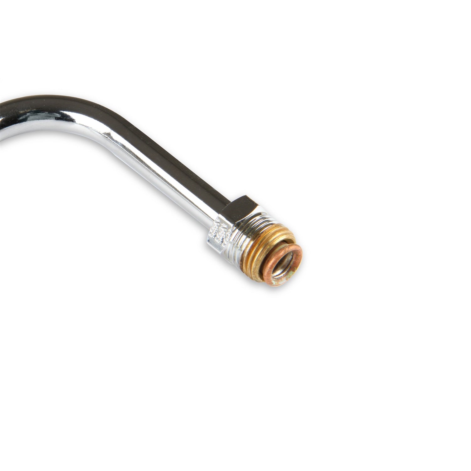 Holley Carburetor Fuel Line - 5/8-18 in Female Inlet - 7/8-20 in Dual Outlets - Chrome - Holley 4150 Carburetors