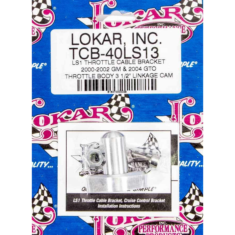 Lokar LS1 Throttle Cable Bracket - Single Stud