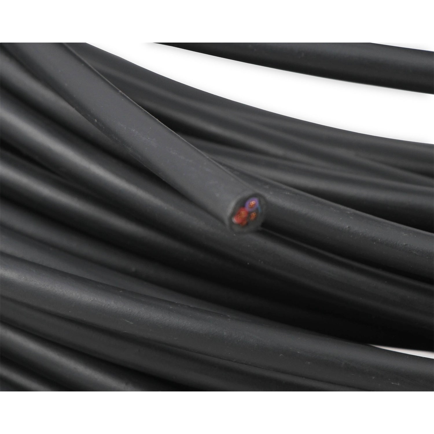 Holley EFI 20 Gauge Wire - 100 Ft. . Roll - 3 Conductor - Plastic Insulation - Copper - Black