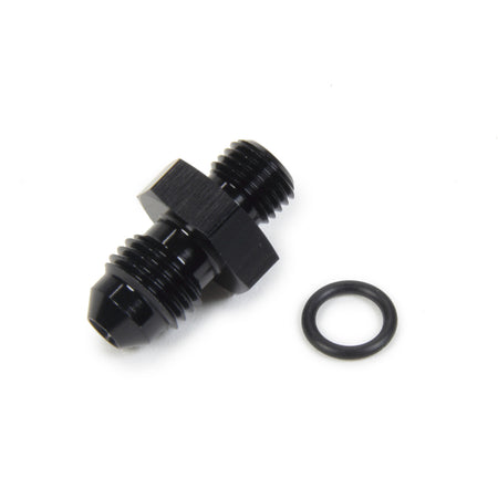 Triple X Race Co. Adapter Fitting Straight 4 AN Male to 3 AN Male O-Ring Aluminum - Black Anodize