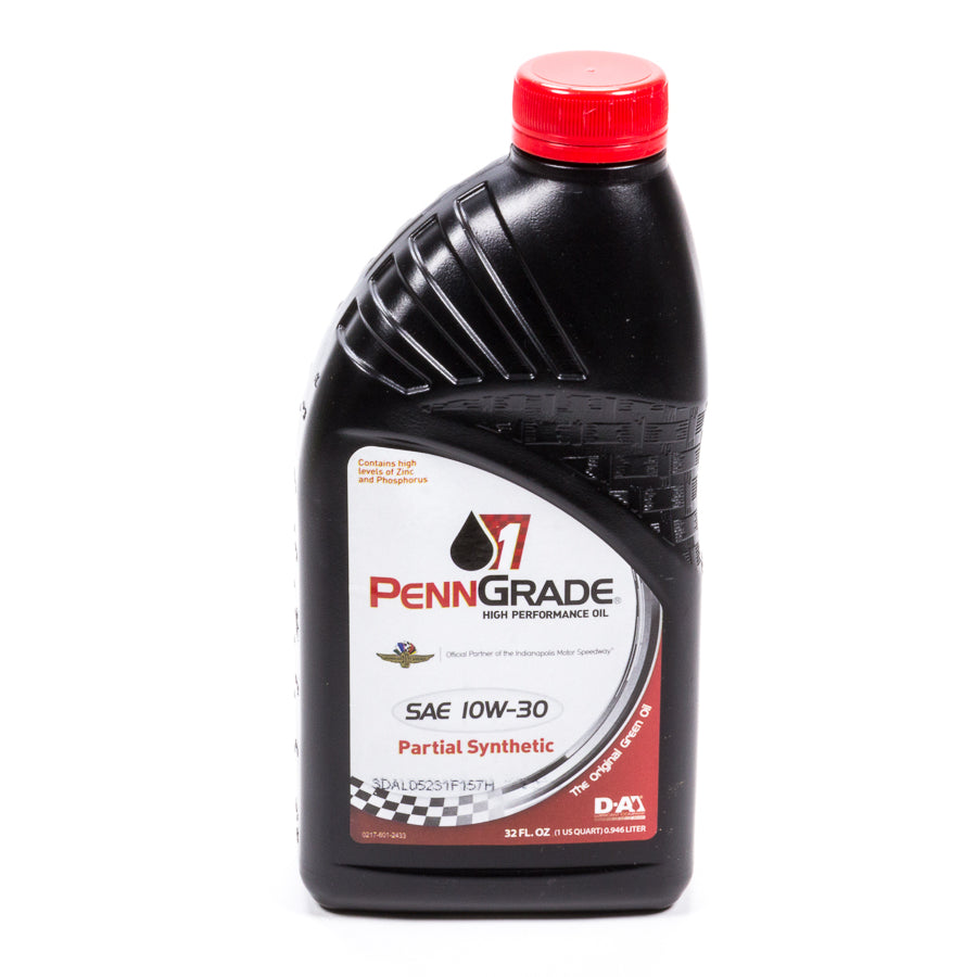 PennGrade Racing Oil 10w30 Racing Oil 1 Qt Partial Synthetic