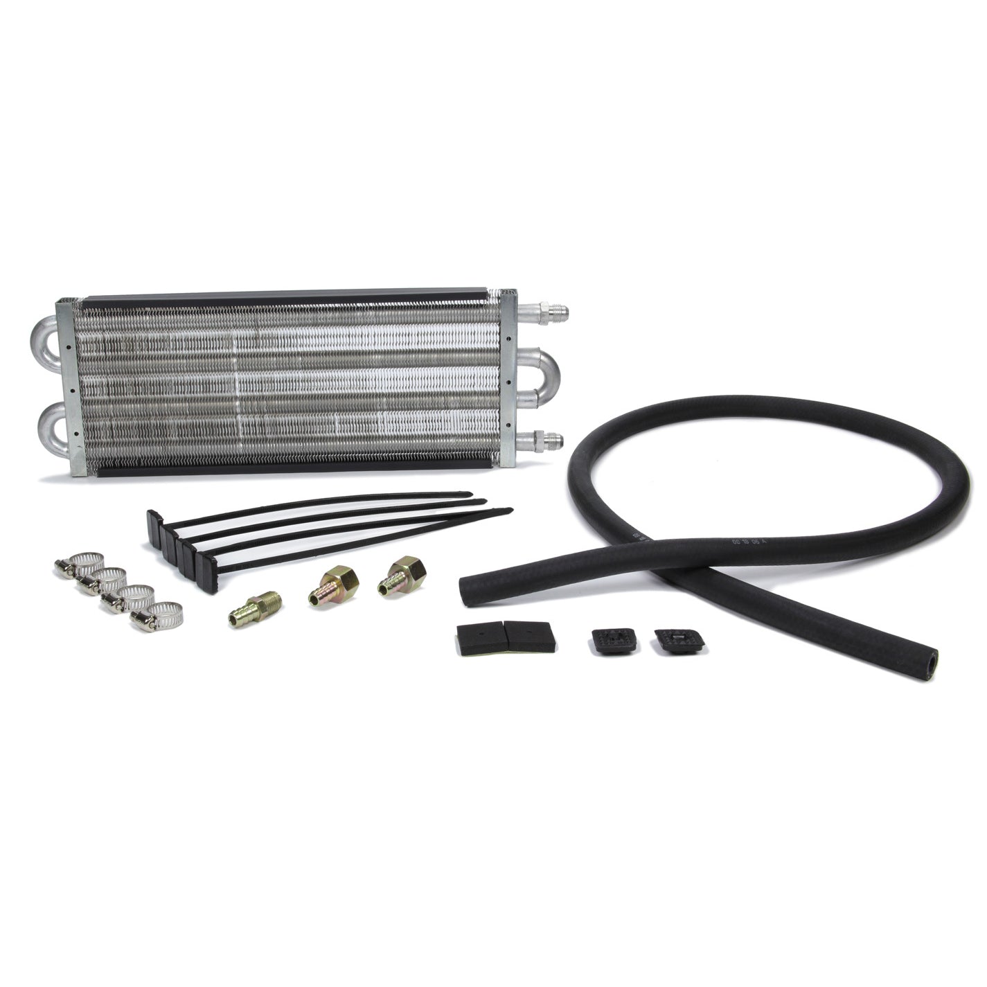 Perma-Cool Thin Line Fluid Cooler 15-1/2 x 5 x 3/4" Tube Type 11/32" Hose Barb Inlet/Outlet - Brackets/Hardware/Hose