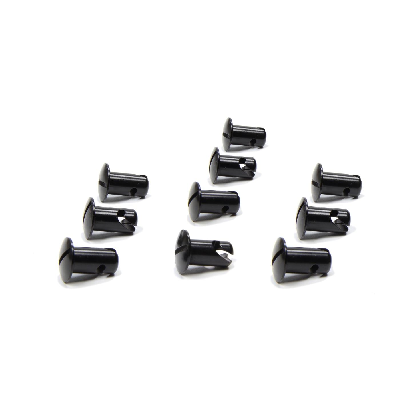 Triple X Oval Head Button Alum .550 Long - 10 Pack - Black