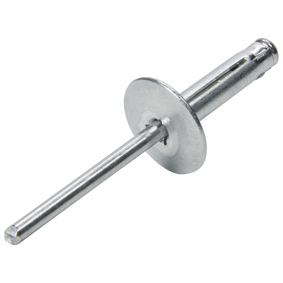 Allstar Performance 3/16" Large Head Tri-Fold Rivets - Aluminum Mandrel - Silver (250 Pack)