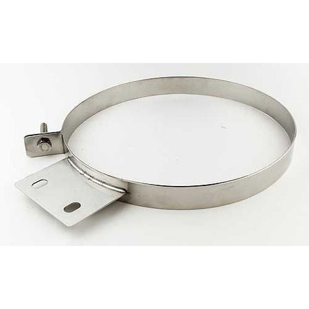 Pypes Performance Exhaust Stack Clamp Exhaust Clamp 8" Diameter Stainless Polished - Each