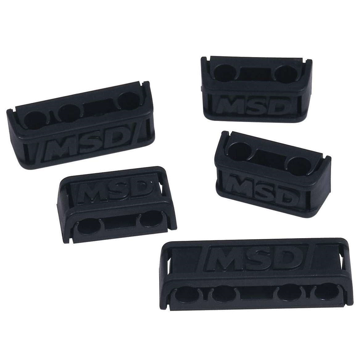 MSD Pro-Clamp Wire Separators - Polymer - Black - 7-9mm - Set of 8