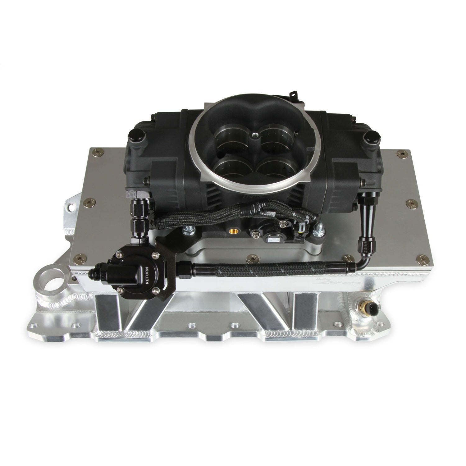 Holley Sniper EFI EFI Stealth Fuel Line - 6 AN Braided Stainless - Pressure Regulator