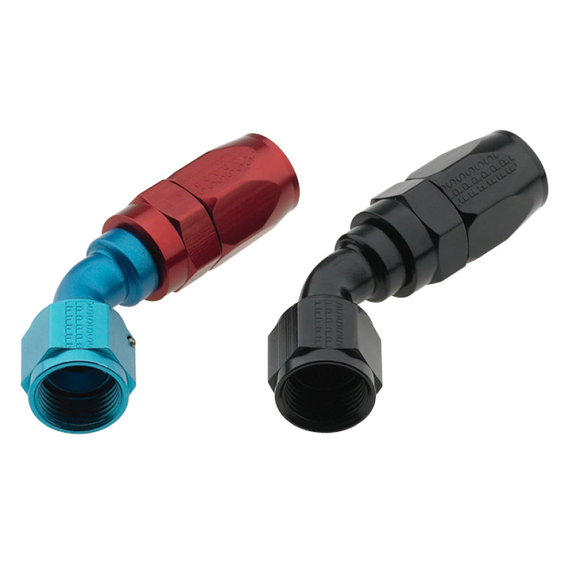 Fragola 45° -10 AN Female to -12 Hose End Expander - Black
