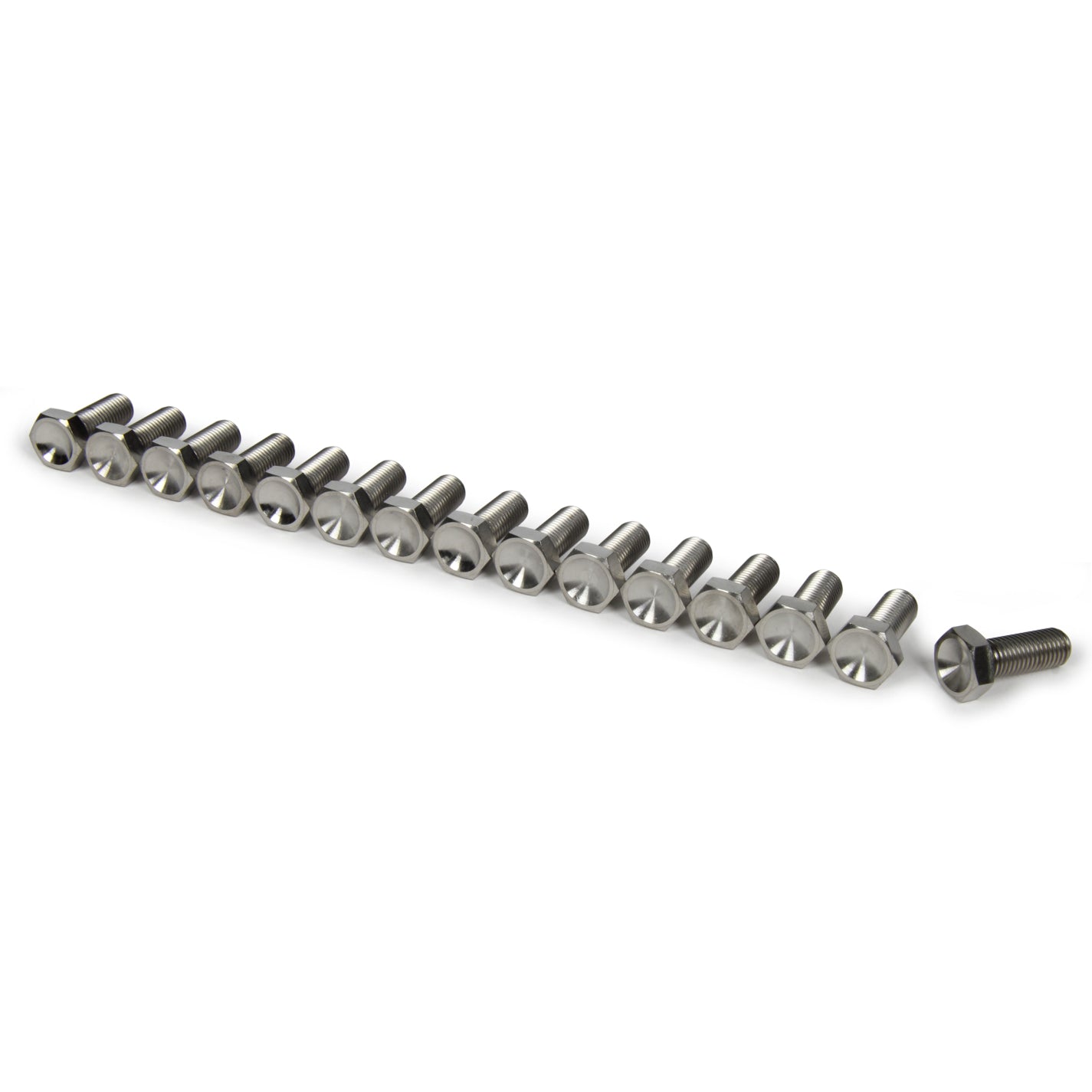 Ti22 Wheel Center Bolt Kit - 5/16-24" Thread - 1" Long - Hex Head - Titanium - Set of 15