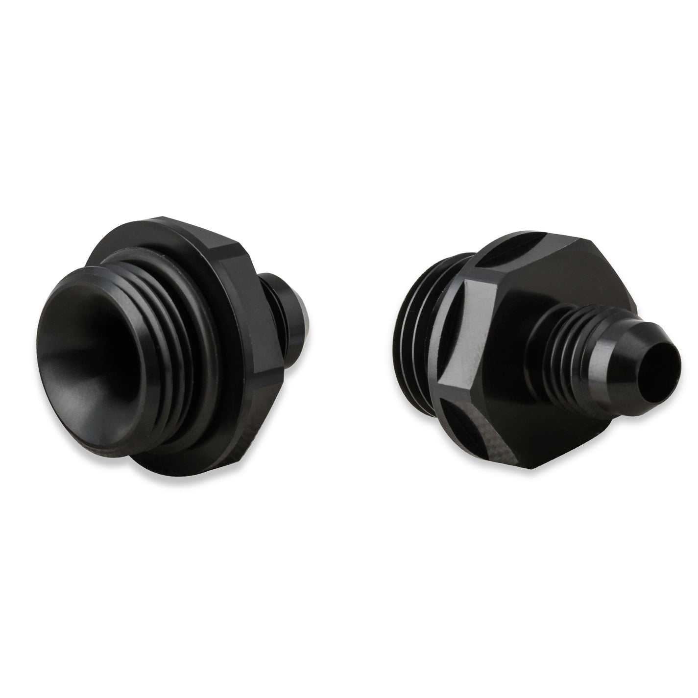 Earl's -06 AN Oil Cooler Adapter 2 Pack - Black