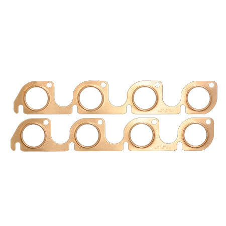 SCE Pro Copper Exhaust Header / Manifold Gasket - 1.750 Round Port - Copper - SVO Head - Small Block Ford - Pair