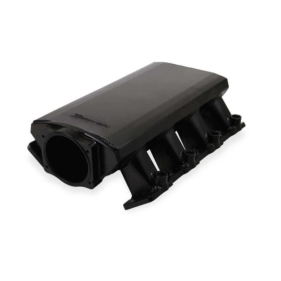 Holley Sniper EFI 102 mm Throttle Body Flange Intake Manifold - Fuel Rails Included - Sniper Logo - Black Anodized - GM LS-Series 820112-1