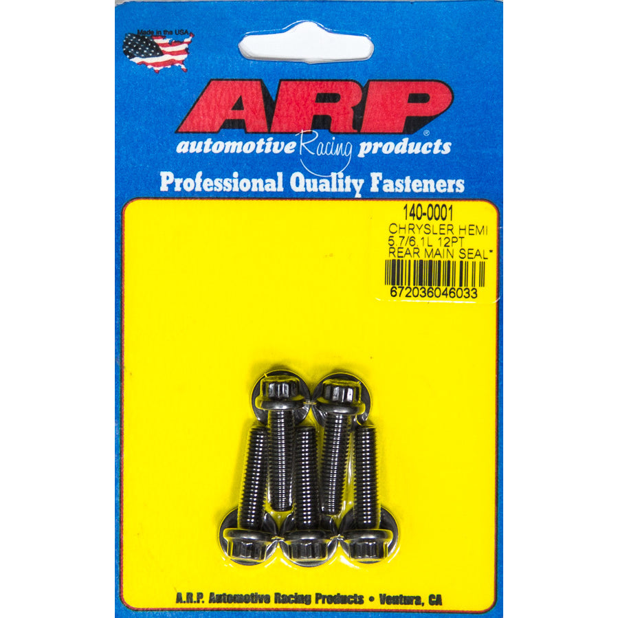 ARP 12 Point Head Rear Motor Cover Bolt Kit Chromoly Black Oxide Mopar Modular Hemi - Kit