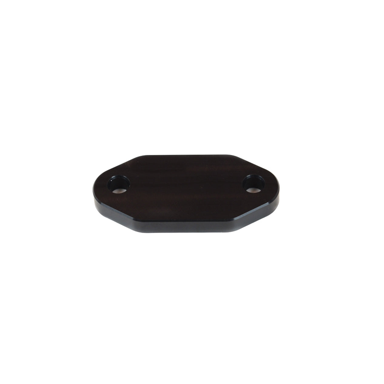 Canton Racing Products Billet Aluminum Fuel Pump Block-Off Black Anodize - Cadillac/Oldsmobile V8