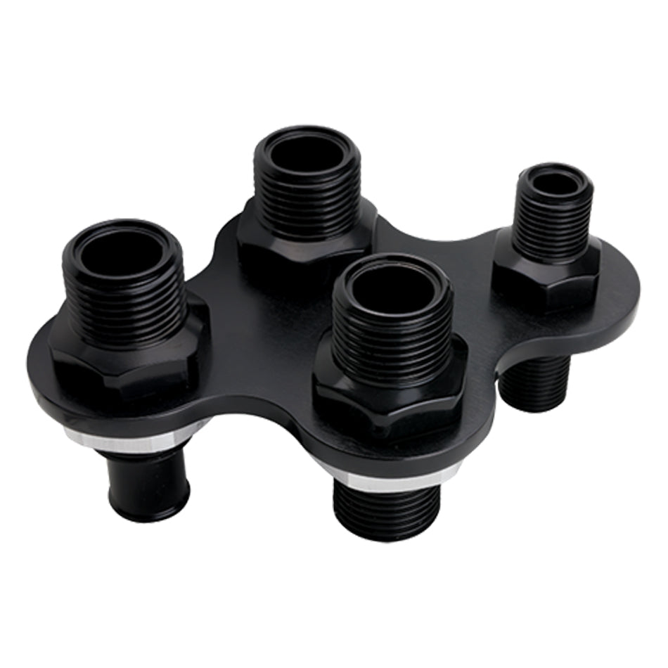 Billet Specialties AC and Heater Bulkhead Plate - 4 Port