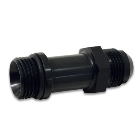 Vibrant Performance Straight 8 AN Male to 8 AN Male O-Ring Adapter - 1-7/8 in Long - Black