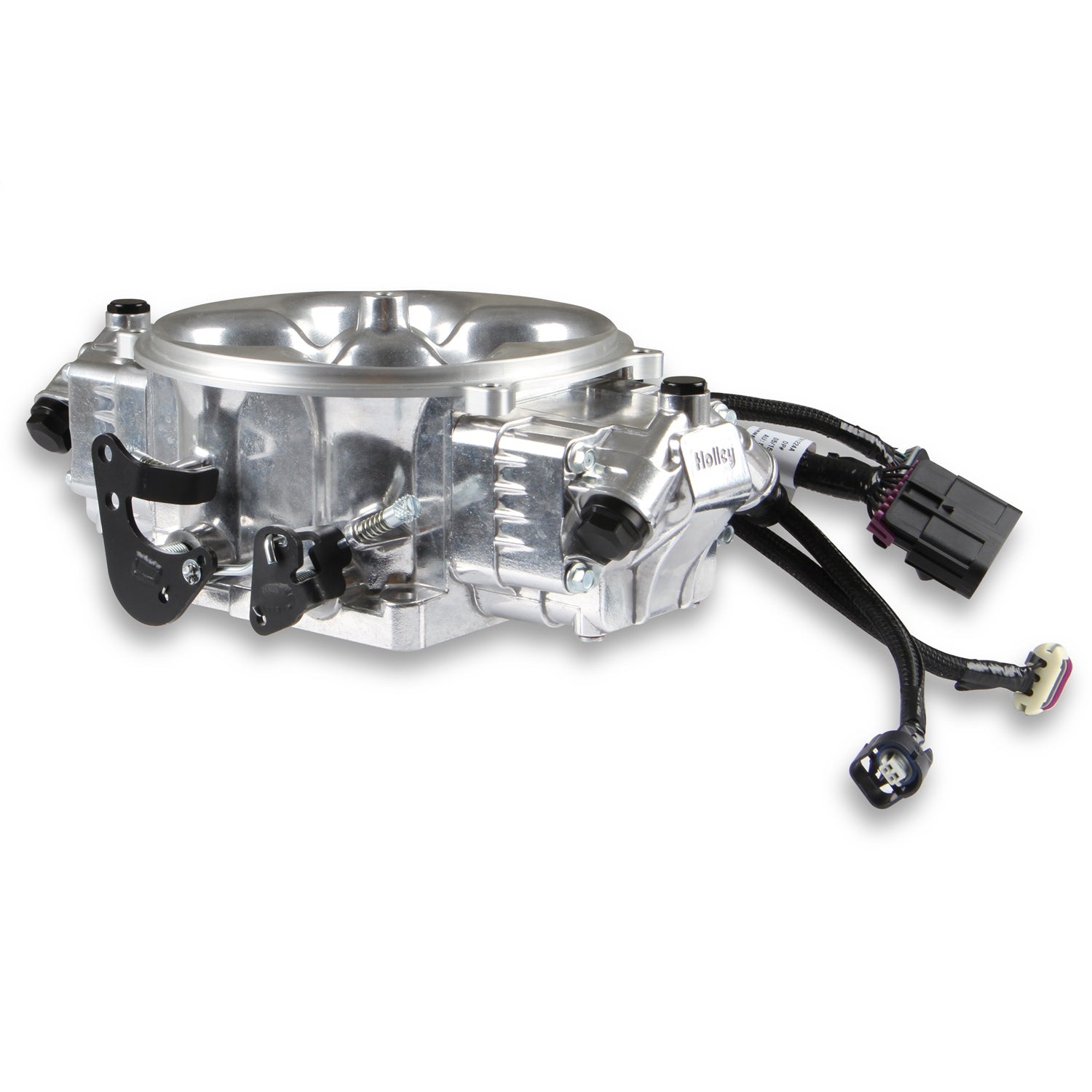 Holley EFI Terminator X Stealth Fuel Injection System - Multi Port - Power Module/Programmer/02 Sensor - Stainless - Polished