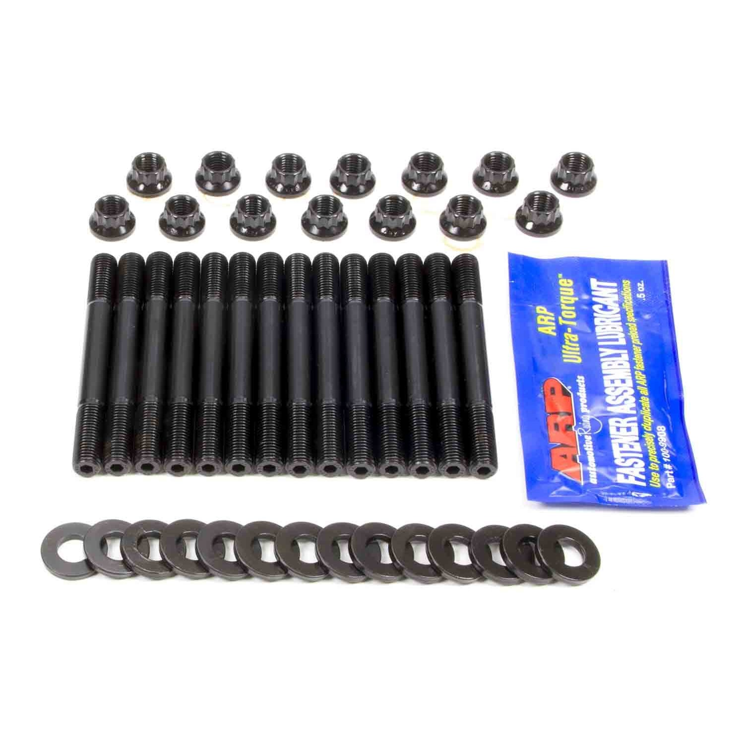 ARP Main Stud Kit - 12 Point Nuts - 2-Bolt Mains - Chromoly - Black Oxide - Toyota JZ-Series