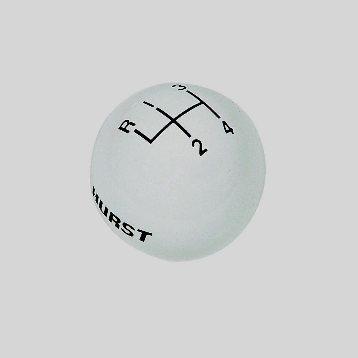 Hurst 4 Speed Shifter Knob - White - 3/8"-16 Thread