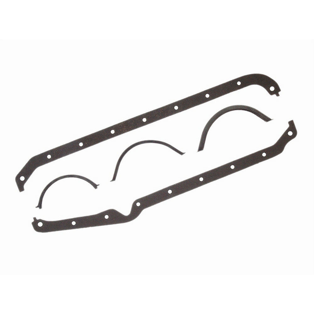 Mr. Gasket Oil Pan Gasket Set - Multi-Piece - Cellulose, Nitrile Composition - Chevy 1955-80 - SB - Thick, Thin Seals