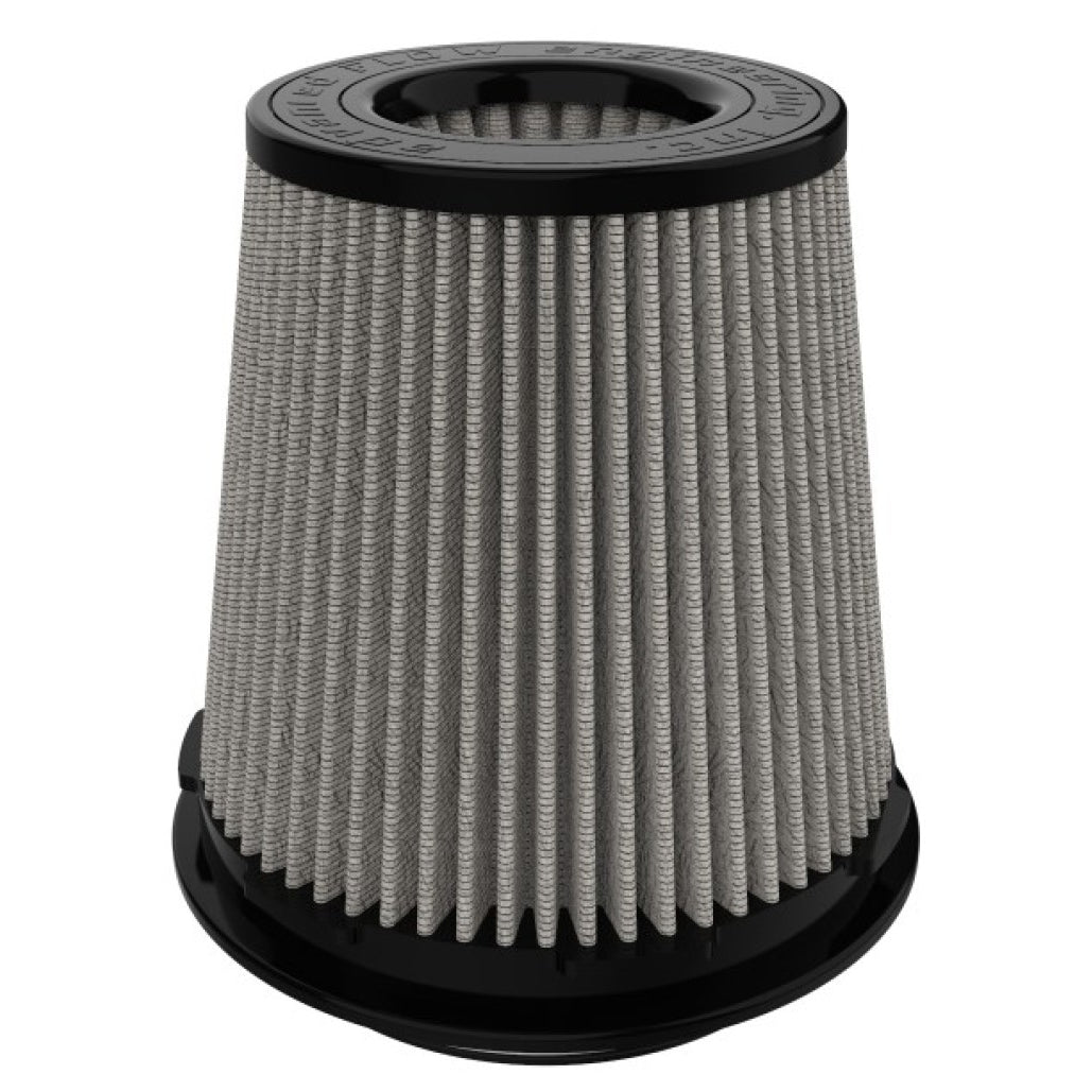 aFe Power Magnum FLOW Pro DRY S Conical Air Filter Element - 6 in Base - 4-1/2 in Top - 4-1/2 in Flange - 6 in Tall - White