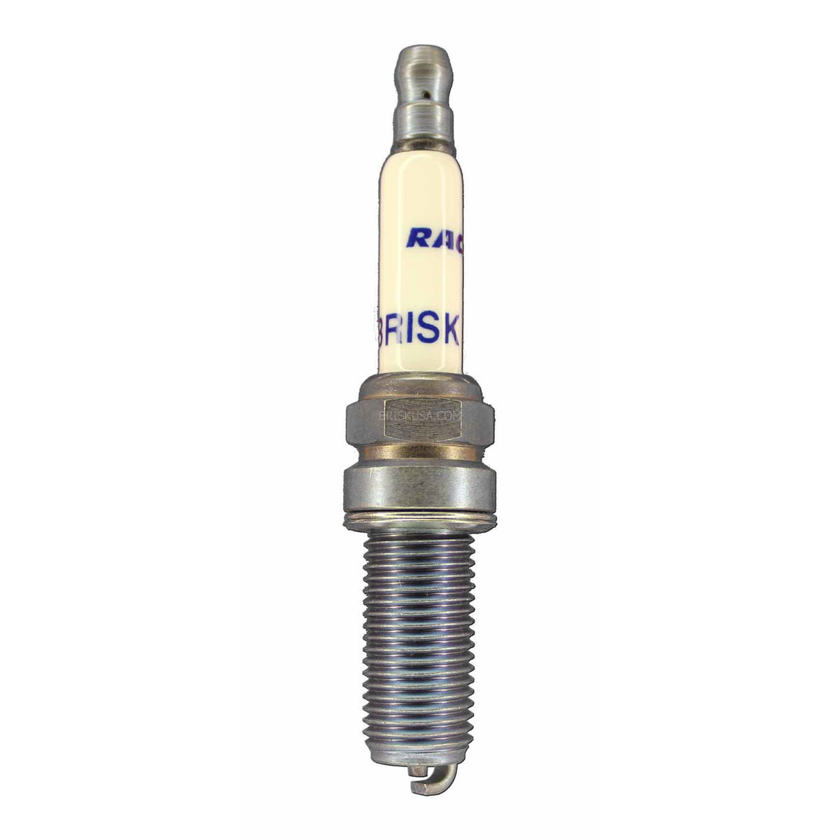 Brisk Silver Racing Spark Plug - 12 mm Thread - 26.1 mm R - Heat Range 10 - Gasket Seat - Resistor MR10S