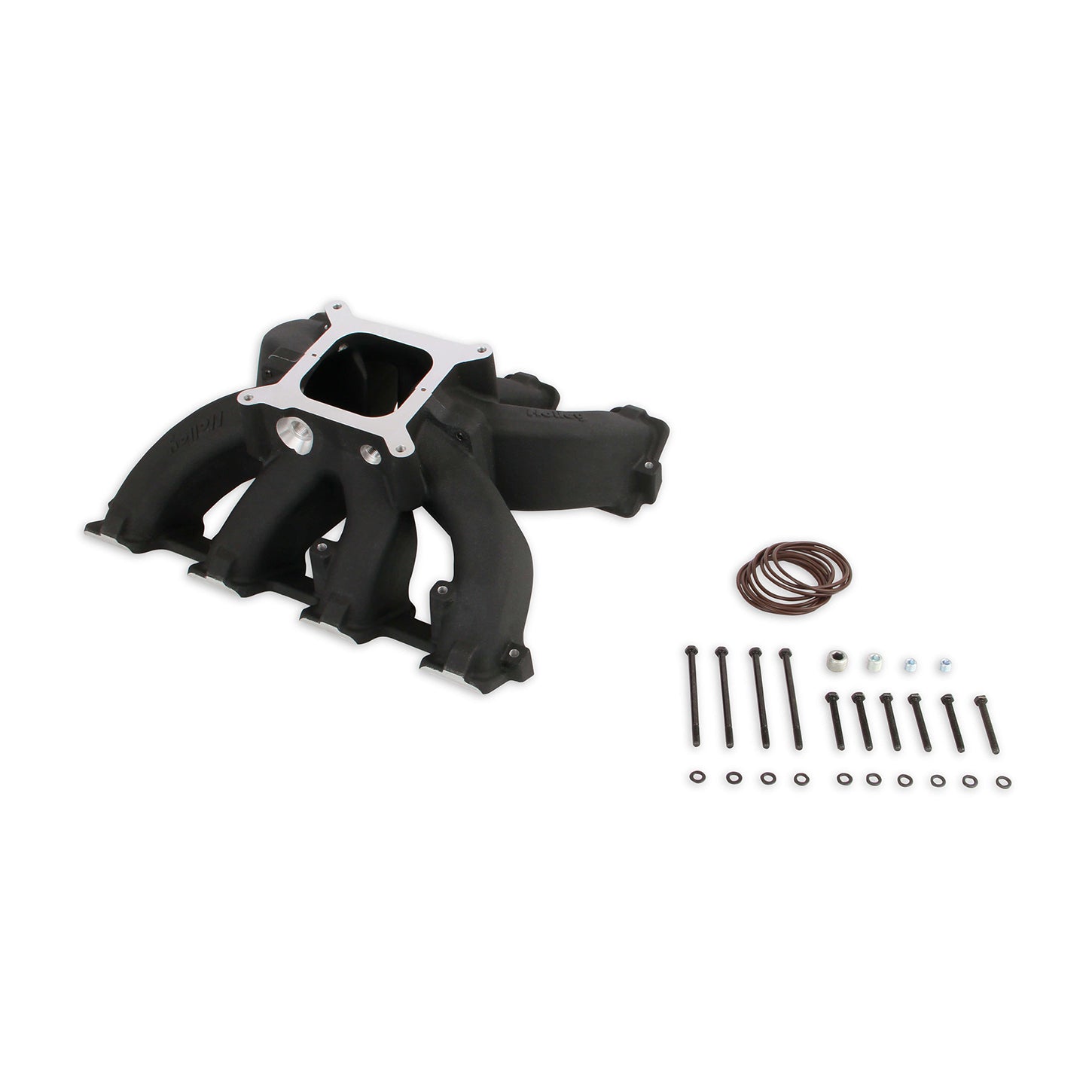 Holley Single-Plane Race Intake Manifold - Square Bore - Single Plane - Aluminum - Black - LS3/L92 - GM LS-Series
