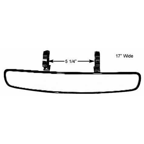 Coleman Wide Angle Mirror - 1-3/4" Diameter w/ Clamp-On Brackets