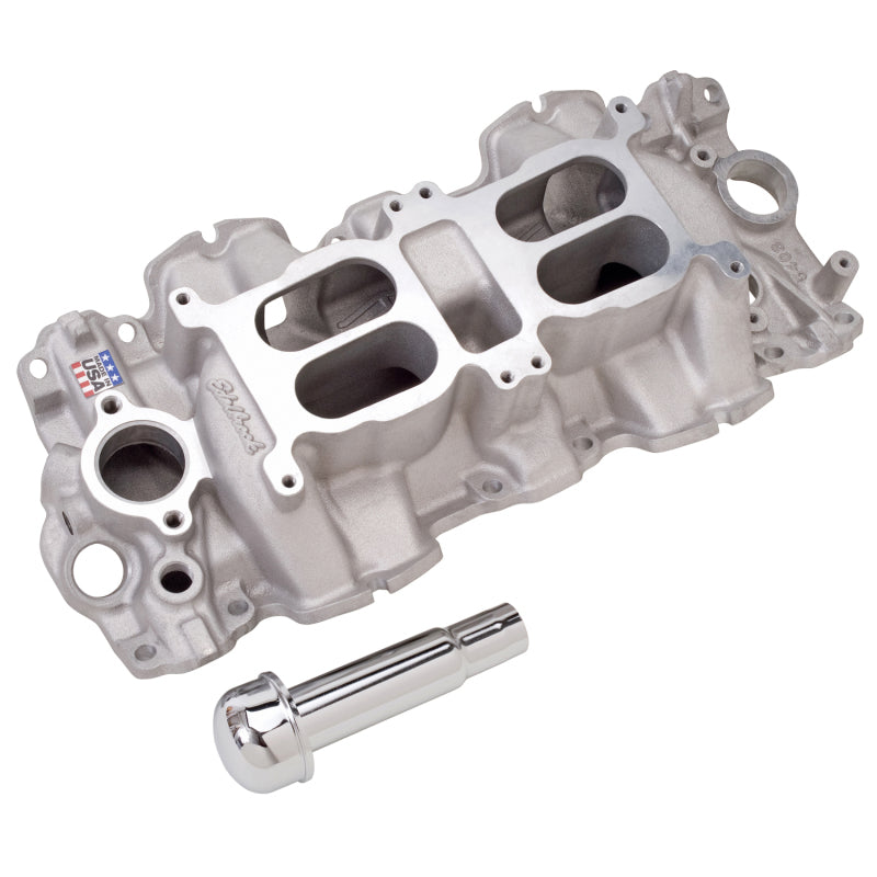 Edelbrock Performer RPM Dual-Quad Intake Manifold - Cast Finish