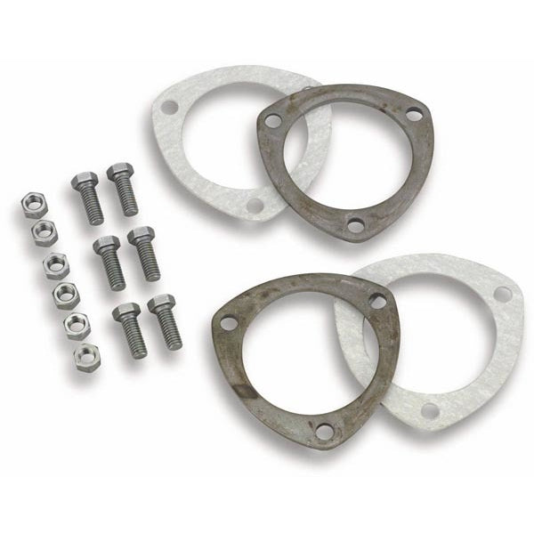 Hooker Super Competition Collector Flange - 3 in - 3-Bolt Flange - Pair