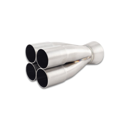 Vibrant Performance Slip-On 4 into 1 Merge Collector - 1-1/2 in Primary Tubes - 2-1/2 in Outlet - Stainless