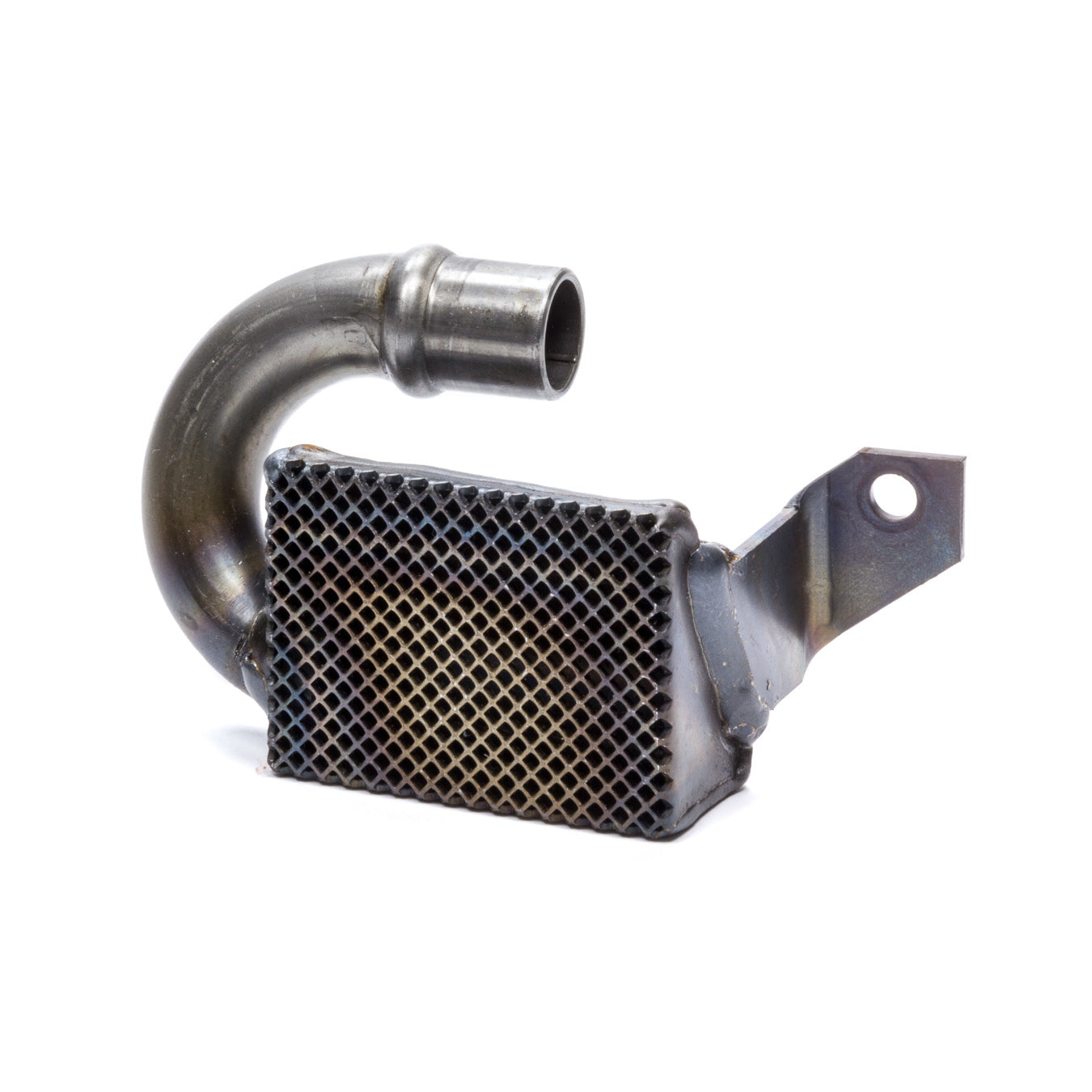 Champ Pans Competition Press / Bolt-On Oil Pump Pickup - 3/4 in Inlet Tube - 7-3/4 in Deep Pan - Small Block Chevy
