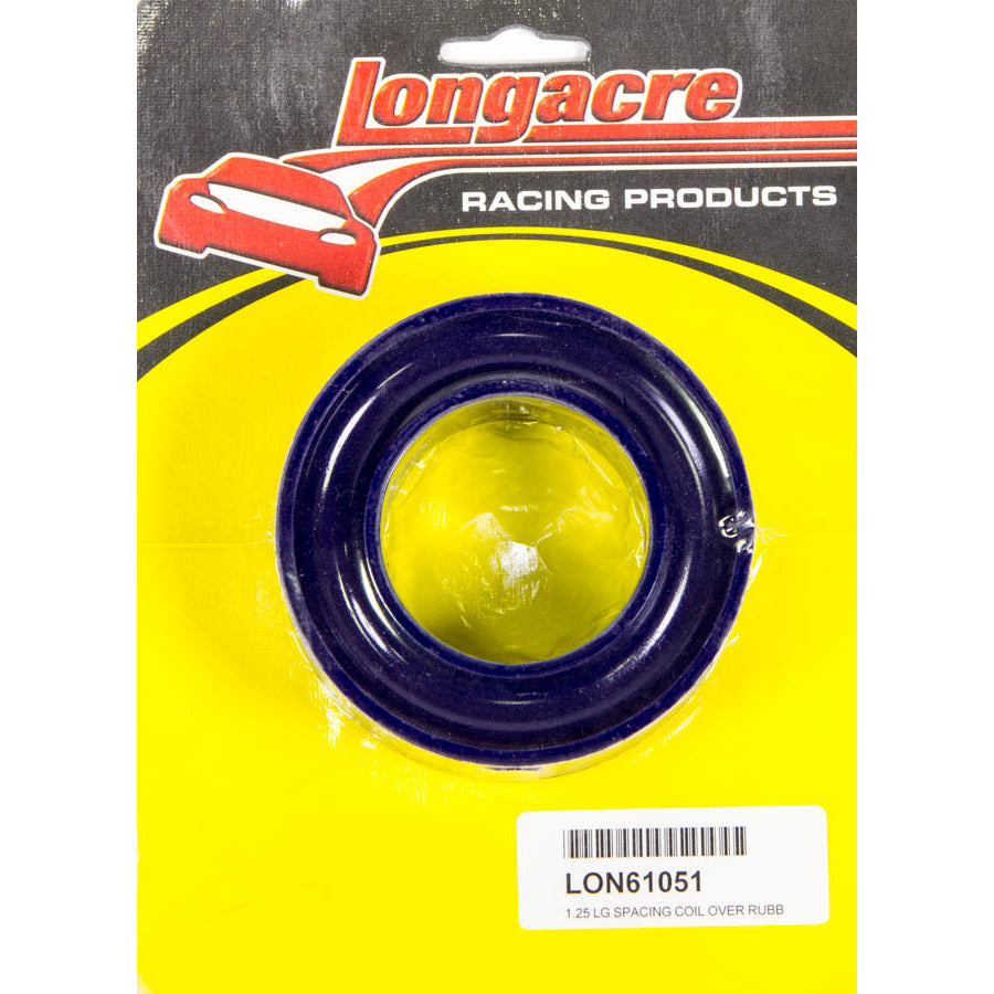 Longacre 1-1/4" Large Spacing Coil-Over Spring Rubber - Blue (Hard)