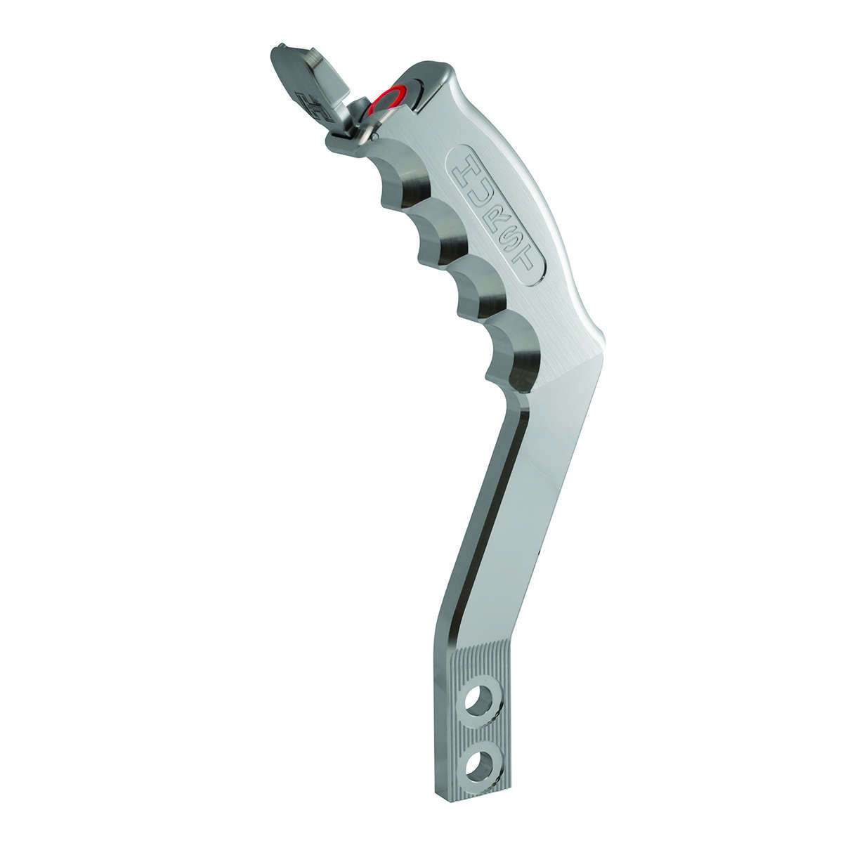 Hurst Shifters Nitro Stick Shifter Stick Double Bend 8-3/4" Pistol Grip - 12V Button - Clear Anodize
